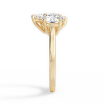 Lana Marquise Cut Lab Grown Diamond 18Kt Yellow Gold Engagement Ring - View 2
