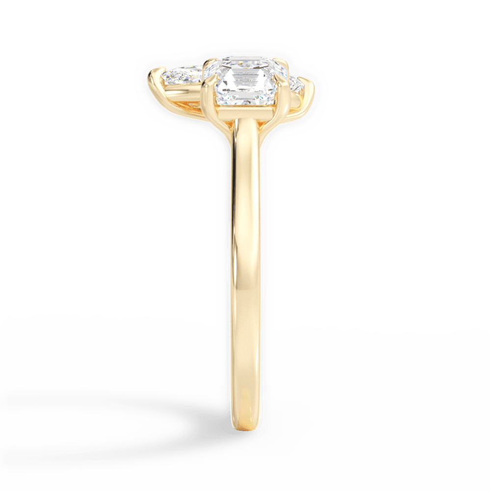 Leticia Marquise Cut Lab Grown Diamond 18Kt Yellow Gold Engagement Ring - View 2