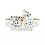 Lila Marquise Cut Lab Grown Diamond 18Kt Yellow Gold Engagement Ring