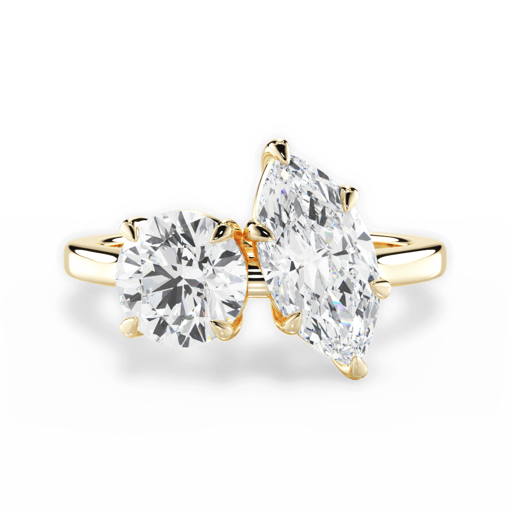 Georgia Marquise Cut Lab Grown Diamond 18Kt Yellow Gold Engagement Ring