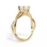 Aubrey Marquise Cut Lab Grown Diamond 18Kt Yellow Gold Engagement Ring - View 4