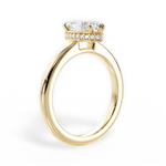 Brianna Marquise Cut Lab Grown Diamond 18Kt Yellow Gold Engagement Ring - View 2