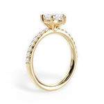 Elsie Marquise Cut Lab Grown Diamond 18Kt Yellow Gold Engagement Ring - View 4
