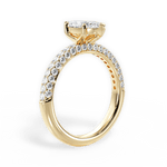 Kylie Marquise Cut Lab Grown Diamond 18Kt Yellow Gold Engagement Ring - View 3