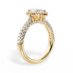 Lucy Marquise Cut Lab Grown Diamond 18Kt Yellow Gold Engagement Ring - View 2