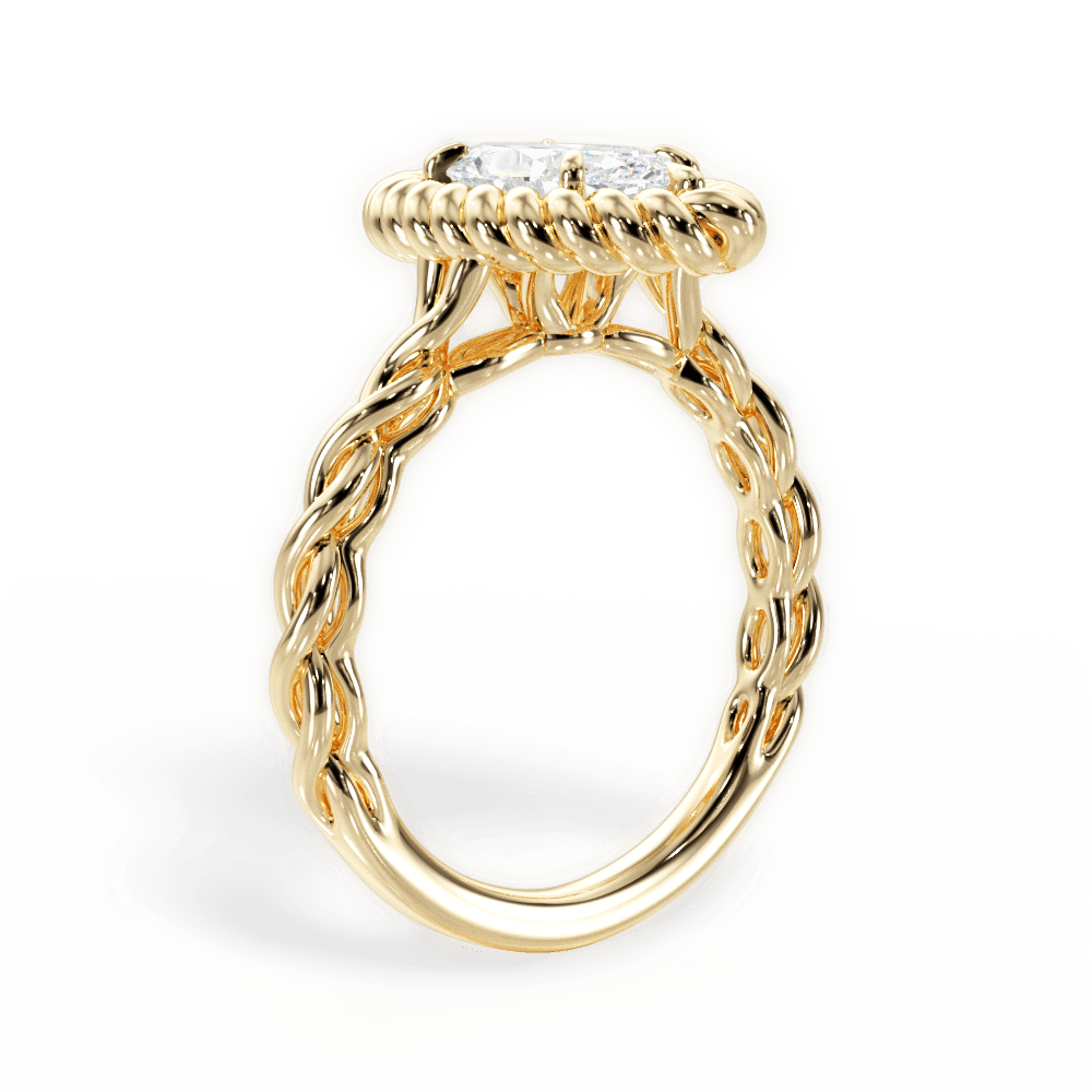 Belinda Marquise Cut Lab Grown Diamond 18Kt Yellow Gold Engagement Ring - View 4
