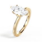 Cara Marquise Cut Lab Grown Diamond 18Kt Yellow Gold Engagement Ring - View 3