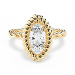 Belinda Marquise Cut Lab Grown Diamond 18Kt Yellow Gold Engagement Ring
