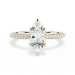 Kristen Marquise Cut Lab Grown Diamond 18Kt Yellow Gold Engagement Ring