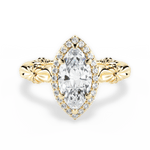 Erica Marquise Cut Lab Grown Diamond 18Kt Yellow Gold Engagement Ring