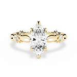 Claire Marquise Cut Lab Grown Diamond 18Kt Yellow Gold Engagement Ring