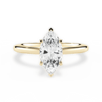 Cara Marquise Cut Lab Grown Diamond 18Kt Yellow Gold Engagement Ring