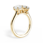 Leticia Oval Cut Lab Grown Diamond 18Kt Yellow Gold Engagement Ring - View 2