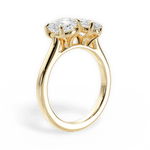 Lila Oval Cut Lab Grown Diamond 18Kt Yellow Gold Engagement Ring - View 2