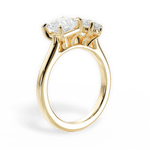 Esther Oval Cut Lab Grown Diamond 18Kt Yellow Gold Engagement Ring - View 2