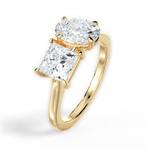 Lorraine Oval Cut Lab Grown Diamond 18Kt Yellow Gold Engagement Ring - View 4