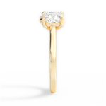 Esther Oval Cut Lab Grown Diamond 18Kt Yellow Gold Engagement Ring - View 3