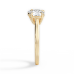 Georgia Oval Cut Lab Grown Diamond 18Kt Yellow Gold Engagement Ring - View 2