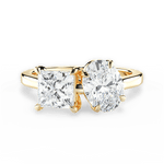 Esther Oval Cut Lab Grown Diamond 18Kt Yellow Gold Engagement Ring