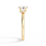 Cara Oval Cut Lab Grown Diamond 18Kt Yellow Gold Engagement Ring - View 3