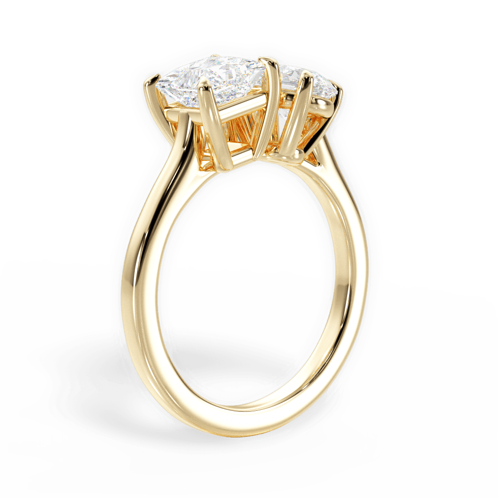 Esther Pear Cut Lab Grown Diamond 18Kt Yellow Gold Engagement Ring - View 2