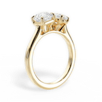 Leticia Pear Cut Lab Grown Diamond 18Kt Yellow Gold Engagement Ring - View 2
