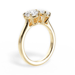 Lana Pear Cut Lab Grown Diamond 18Kt Yellow Gold Engagement Ring - View 3