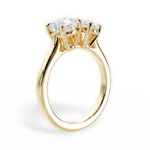 Lila Pear Cut Lab Grown Diamond 18Kt Yellow Gold Engagement Ring - View 4