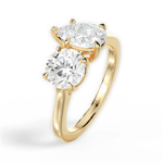 Georgia Pear Cut Lab Grown Diamond 18Kt Yellow Gold Engagement Ring - View 4