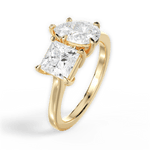 Esther Pear Cut Lab Grown Diamond 18Kt Yellow Gold Engagement Ring - View 3