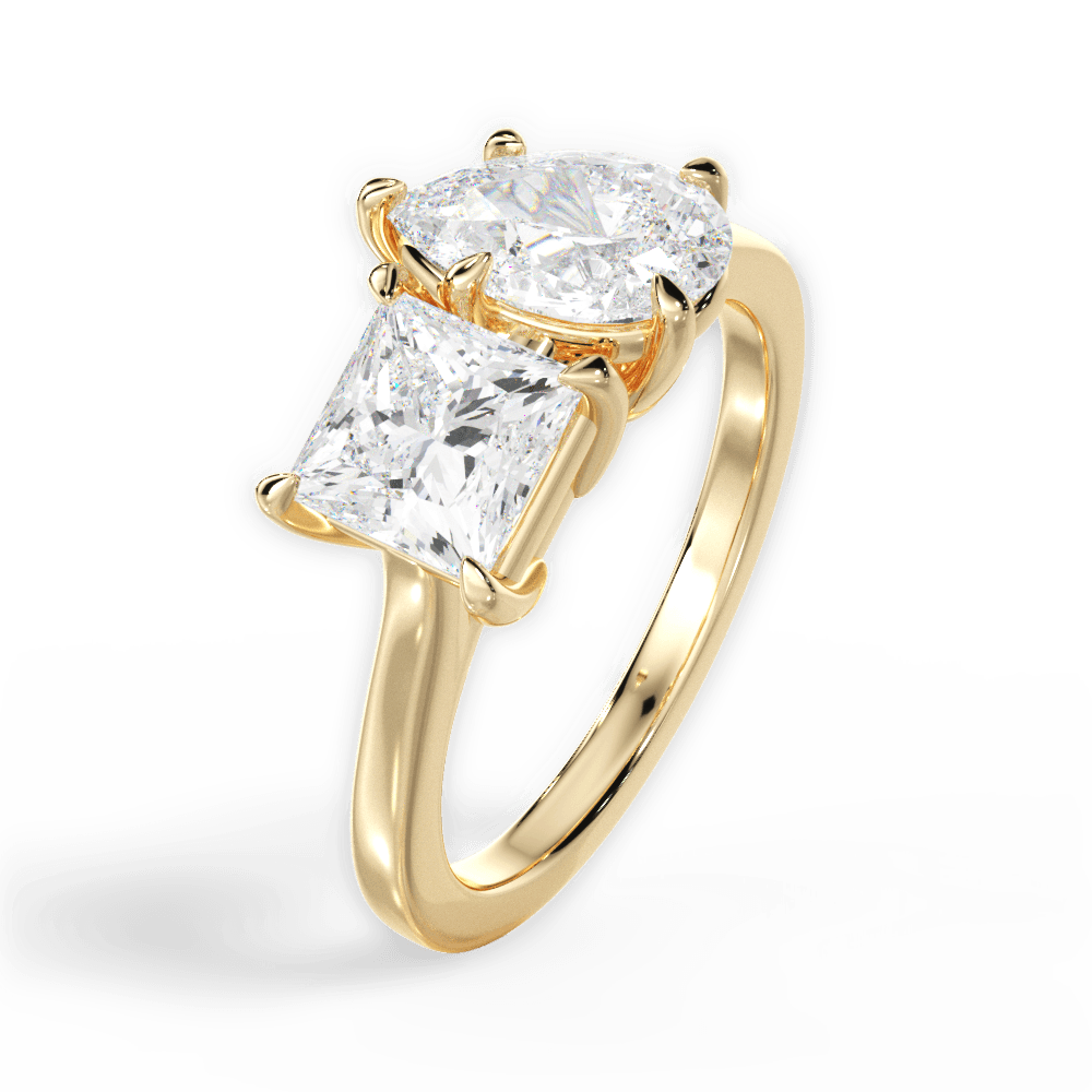 Lorraine Pear Cut Lab Grown Diamond 18Kt Yellow Gold Engagement Ring - View 3