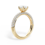 Kylie Pear Cut Lab Grown Diamond 18Kt Yellow Gold Engagement Ring - View 2
