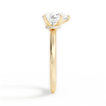 Cara Pear Cut Lab Grown Diamond 18Kt Yellow Gold Engagement Ring - View 2