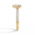 Kylie Pear Cut Lab Grown Diamond 18Kt Yellow Gold Engagement Ring - View 3