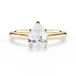 Cara Pear Cut Lab Grown Diamond 18Kt Yellow Gold Engagement Ring