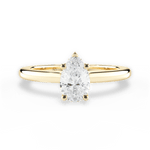 Brianna Pear Cut Lab Grown Diamond 18Kt Yellow Gold Engagement Ring