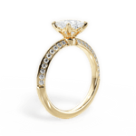 Gail Princess Cut Lab Grown Diamond 18Kt Yellow Gold Engagement Ring - View 2
