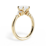 Cynthia Princess Cut Lab Grown Diamond 18Kt Yellow Gold Engagement Ring - View 2