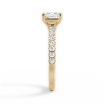 Elsie Princess Cut Lab Grown Diamond 18Kt Yellow Gold Engagement Ring - View 2