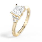 Celeste Princess Cut Lab Grown Diamond 18Kt Yellow Gold Engagement Ring - View 4