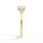 Celeste Princess Cut Lab Grown Diamond 18Kt Yellow Gold Engagement Ring - View 3