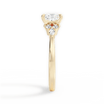 Cynthia Princess Cut Lab Grown Diamond 18Kt Yellow Gold Engagement Ring - View 4