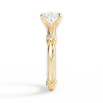 Claire Princess Cut Lab Grown Diamond 18Kt Yellow Gold Engagement Ring - View 3