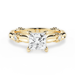 Claire Princess Cut Lab Grown Diamond 18Kt Yellow Gold Engagement Ring
