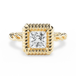 Belinda Princess Cut Lab Grown Diamond 18Kt Yellow Gold Engagement Ring
