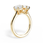 Leticia Radiant Cut Lab Grown Diamond 18Kt Yellow Gold Engagement Ring - View 3