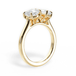 Lila Radiant Cut Lab Grown Diamond 18Kt Yellow Gold Engagement Ring - View 4