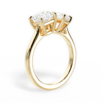 Lorraine Radiant Cut Lab Grown Diamond 18Kt Yellow Gold Engagement Ring - View 3