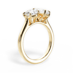 Lana Radiant Cut Lab Grown Diamond 18Kt Yellow Gold Engagement Ring - View 3