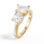 Leticia Radiant Cut Lab Grown Diamond 18Kt Yellow Gold Engagement Ring - View 2